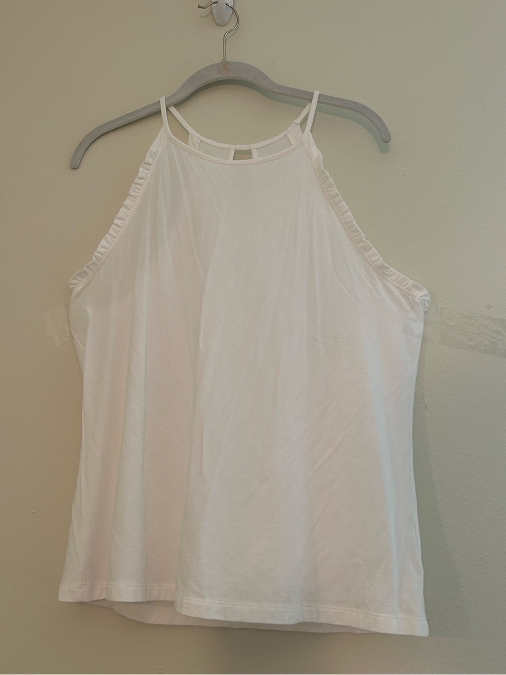 Lilly Pulitzer White Ruffle Tank